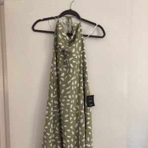 Party in Paris Sage Green Tie Strap Dress - LULU'S
